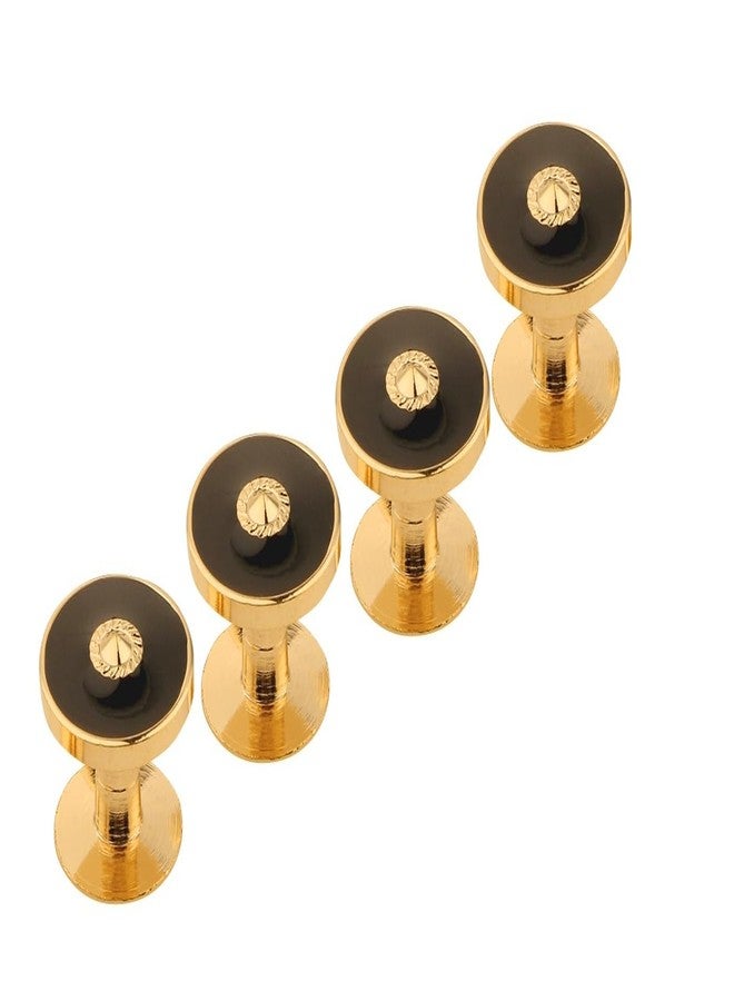 TRIPIN Brass Black Golden Kurta Buttons - Elegant and Versatile Buttons for Men and Women's Ethnic Wear - Enhance Your Kurta Collection with Stylish Accessories - Image 1